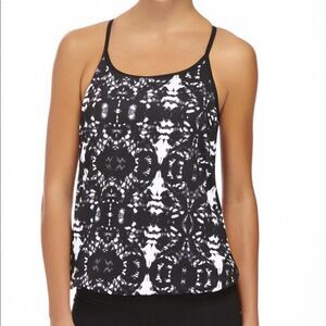Fabletics Damask pattern Norwalk Active Tank xxs